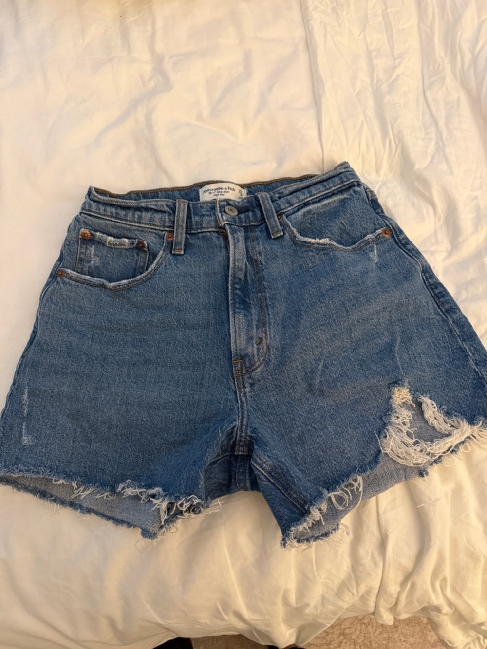 Abercrombie The 4” Mom Short High Rise Curve Love